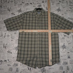 S - Vintage Y2K Carhartt Shirts workwear plaid button - Green - S