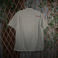 XL - Vintage Y2K Dickies Shirts workwear stripe mechanic - Beige - XL
