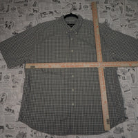 XL - Vintage Y2K Eddie Bauer Shirts plaid button work shirt - Beige - XL