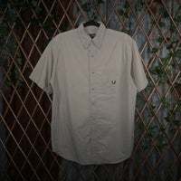 M - Vintage Y2K Chaps Ralph Lauren Shirts embroider wreath - Beige - M