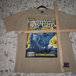 XXL - Vintage Y2K Give Me Face T-Shirts urban gothic 2050 - Beige - XXL