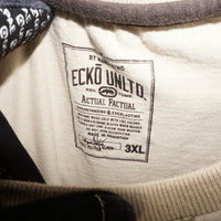 XXXL - Vintage Y2K Ecko Unltd T-Shirts snake grunge tribal - Beige - XXXL