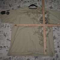 XXXL - Vintage Y2K Ecko Unltd T-Shirts snake grunge tribal - Beige - XXXL