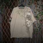 XXXL - Vintage Y2K Ecko Unltd T-Shirts snake grunge tribal - Beige - XXXL