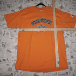 L - Vintage Y2K Starter T-Shirts star logo metallic chrome - Orange - L