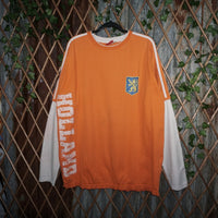 XXL - Vintage Y2K American Vintage T-Shirts embroider lion - Orange - XXL