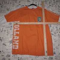 XXL - Vintage Y2K American Vintage T-Shirts embroider lion - Orange - XXL