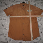 XXL - Vintage Y2K Harley-davidson Shirts button lightweight - Orange - XXL