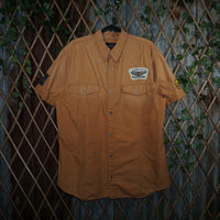 XXL - Vintage Y2K Harley-davidson Shirts button lightweight - Orange - XXL