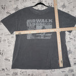 XL - Vintage Y2K Airwalk T-Shirts moon faded gray tee - XL