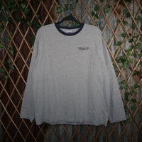 XL - Vintage Y2K Reebok T-Shirts embroider chest hit ringer - Gray - XL