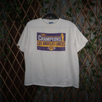 L - Vintage Y2K Nba T-Shirts champions los angeles lakers - White - L