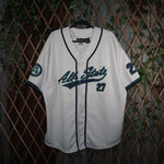 L - Vintage Y2K Starter T-Shirts asphalt legend baseball - White - L