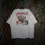 XXL - Vintage Y2K American Vintage T-Shirts laughlin 2004 - White - XXL