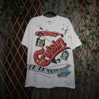 XL - Vintage Y2K For The Loom T-Shirts cruisin shes fine my - White - XL