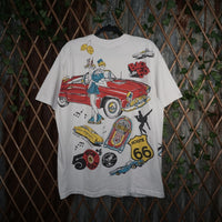 XL - Vintage Y2K For The Loom T-Shirts cruisin shes fine my - White - XL
