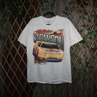 L - Vintage Y2K Nascar T-Shirts mike swanson no limits - White - L