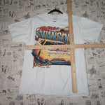 L - Vintage Y2K Nascar T-Shirts mike swanson no limits - White - L