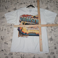 L - Vintage Y2K Nascar T-Shirts mike swanson no limits - White - L
