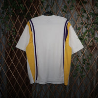 L - Vintage Y2K Nike T-Shirts nba embroider los angeles - White - L