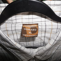 XL - Vintage Y2K American Vintage Shirts button plaid grunge - White - XL