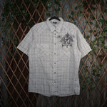 XL - Vintage Y2K American Vintage Shirts button plaid grunge - White - XL