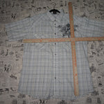 XL - Vintage Y2K American Vintage Shirts button plaid grunge - White - XL