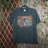 L - Vintage Y2K American Vintage T-Shirts easyriders cycle - Black - L