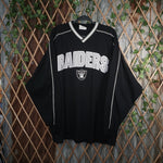 XXL - Vintage Y2K Nfl T-Shirts oakland raiders arc spellout - Black - XXL