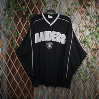XXL - Vintage Y2K Nfl T-Shirts oakland raiders arc spellout - Black - XXL