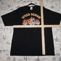 XL - Vintage Y2K Aaa T-Shirts speed demon racer mach - Black - XL