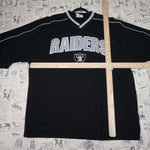 XXL - Vintage Y2K Nfl T-Shirts oakland raiders arc spellout - Black - XXL