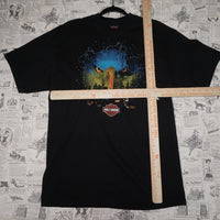 L - Vintage Y2K Harley-davidson T-Shirts harley davidson tee - Black - L