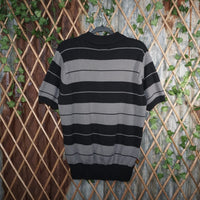 M - Vintage Y2K Fb County Shirts charlie brown stripe polo - Gray - M