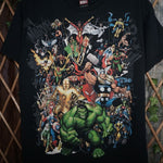 M - Vintage Y2K Marvel T-Shirts hulk iron man quicksilver - Black - M