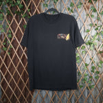 XL - Vintage Y2K American Vintage T-Shirts dan finks faded - Black - XL