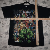 M - Vintage Y2K Marvel T-Shirts hulk iron man quicksilver - Black - M