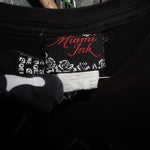 XXL - Vintage Y2K Miami Ink T-Shirts skull cross grunge - Black - XXL