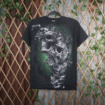 Vintage Y2K American Vintage T-Shirts skull bandanna - Black