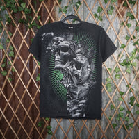 Vintage Y2K American Vintage T-Shirts skull bandanna - Black