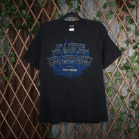 L - Vintage Y2K Harley-davidson T-Shirts harley davidson if - Black - L