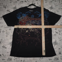 L - Vintage Y2K Chereskin T-Shirts superman metropolis dc - Black - L
