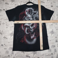 M - Vintage Y2K American Vintage T-Shirts skull skeleton - Black - M