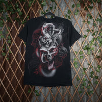 M - Vintage Y2K American Vintage T-Shirts skull skeleton - Black - M