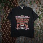 M - Vintage Y2K Nutmeg T-Shirts world series national league - Black - M