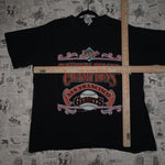 M - Vintage Y2K Nutmeg T-Shirts world series national league - Black - M