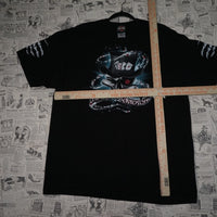 XL - Vintage Y2K Harley-davidson T-Shirts skull skeleton - Black - XL