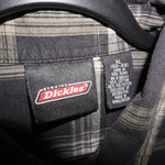 XL - Vintage Y2K Dickies Shirts plaid button boxy fit - Black - XL