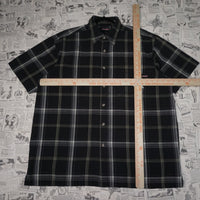 XL - Vintage Y2K Dickies Shirts plaid button boxy fit - Black - XL