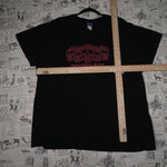 XL - Vintage Y2K Rock Band T-Shirts skull logos spellout - Black - XL